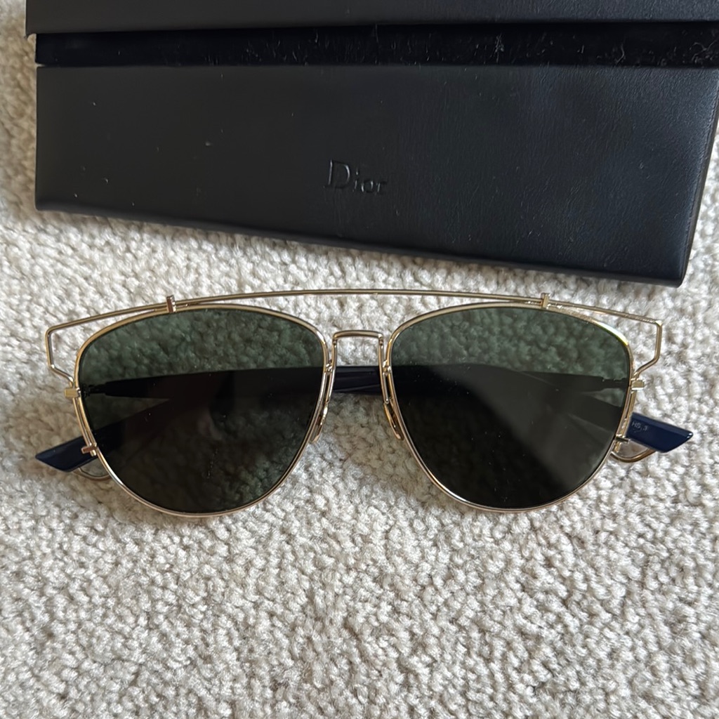 Dior Gold Aviator Sunglasses
